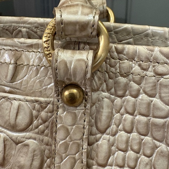 Brahmin Cream Crocodile Embossed Women's Bag Set - Picture 4 of 12